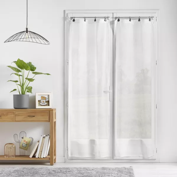 2er Set Gardinen mit sen (70 x 200 cm) Linka Wei