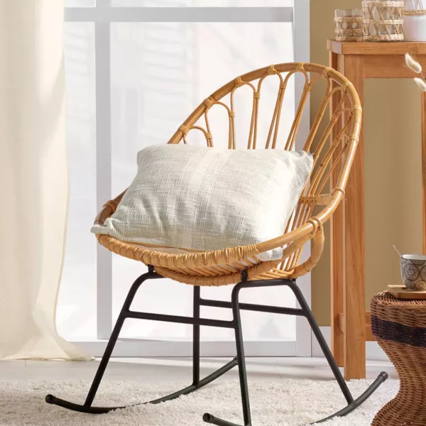 Coussin carré coton (45 x 45 cm) Island Ecru