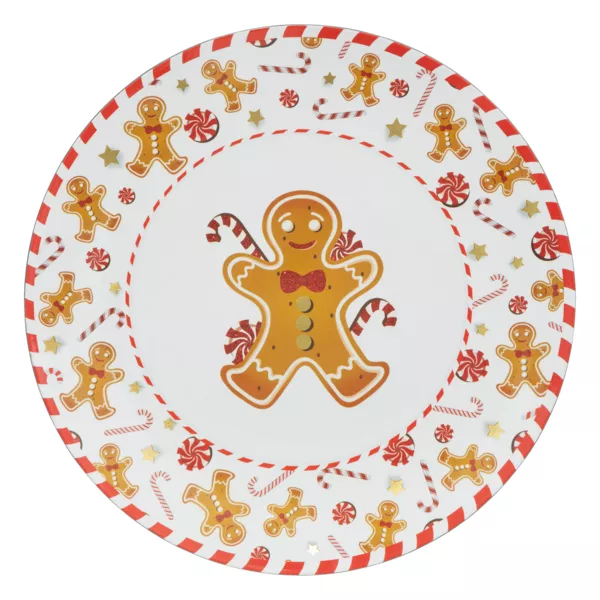 Lot de 12 dessous d'assiette (D33 cm) Pain d'épices
