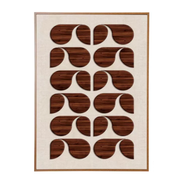 Cuadro decorativo en madera (50 x 70 cm) Gráfico Ibiza Retro