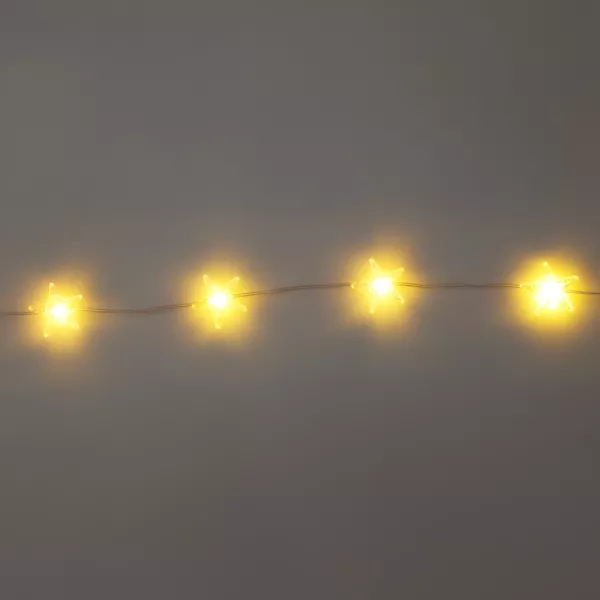 Lyskde med 100 LED (12,90 m) Star Varm hvid