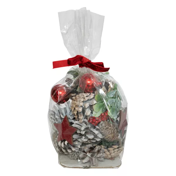 Decoraciones de Navidad para esparcir (110 gr) Natural Rojo