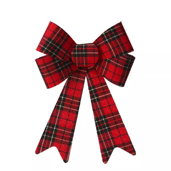 Nœud de Noël (H32 cm) Carreaux tartan