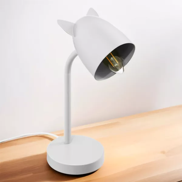 Lampe enfant à poser (H31 cm) Oreilles Blanche