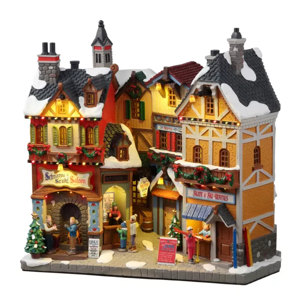 Village de Noël Lemax lumineux à piles Boutiques d'hiver de Vail