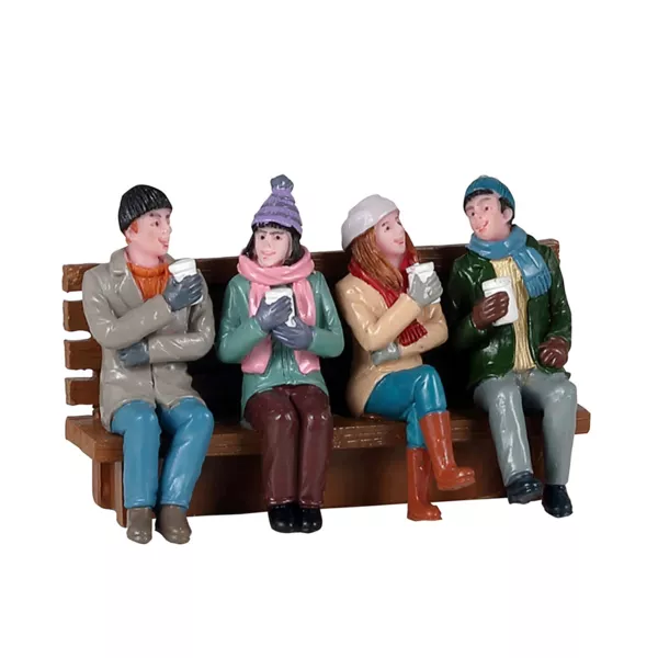 Personnages Lemax Café entre amis