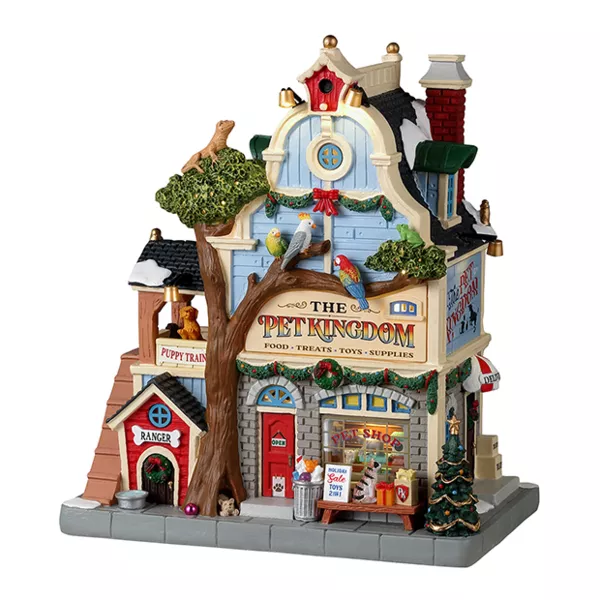 Village de Noël Lemax lumineux à piles Le Royaume des animaux