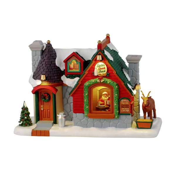 Village de Noël Lemax lumineux Snack du Père Noël