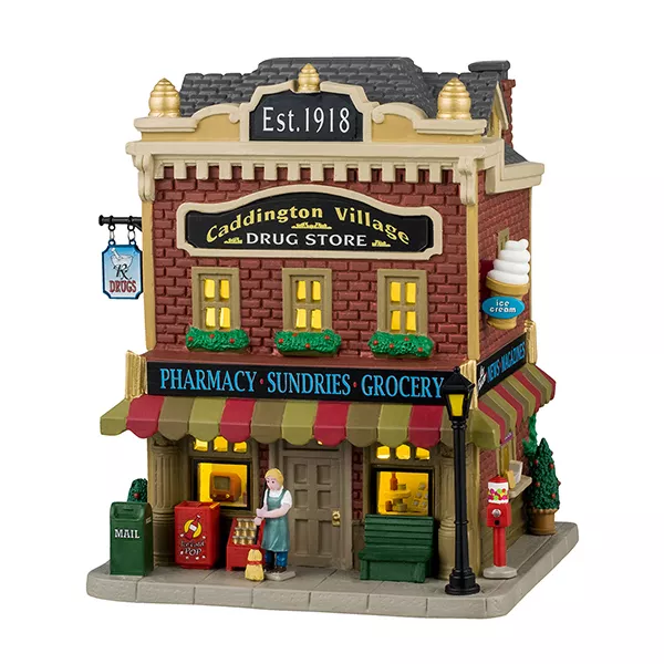 Village de Noël Lemax lumineux Pharmacie de Caddington
