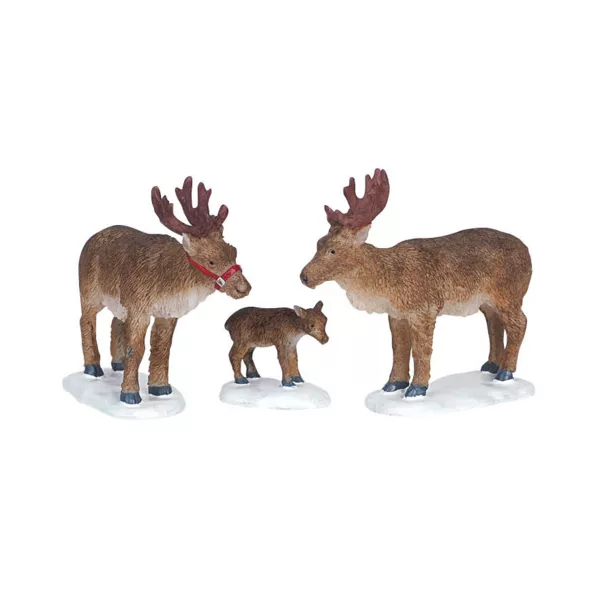 Lemax Tiere Rentierfamilie
