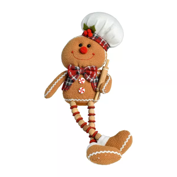 Bonhomme pain d'épices (H25 cm) Gino les jambes souples