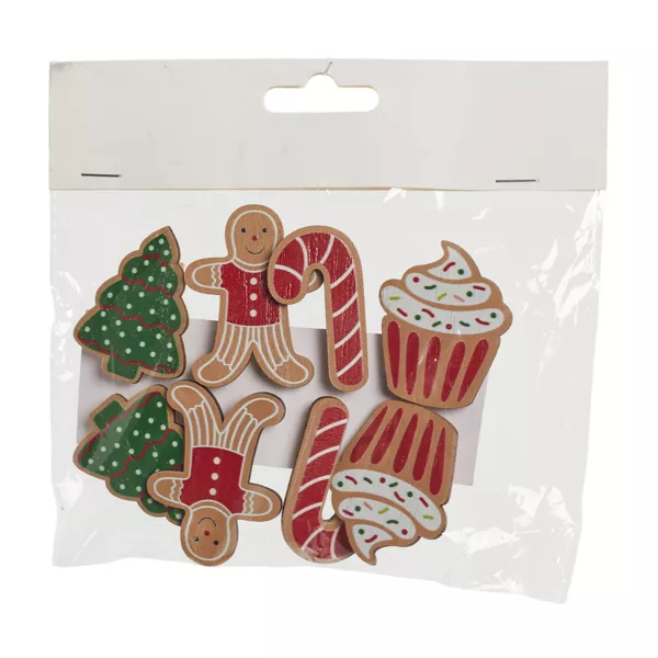 Set di 8 decorazioni da spargere (H5 cm) Albero e golosit