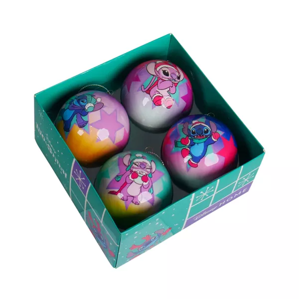Set van 4 Kerstballen (D75 mm) Disney Stitch