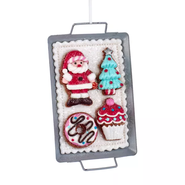 Suspension de Noël (H12 cm) Plateau gourmand Pain d'épices