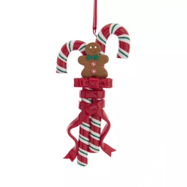 Suspension de Noël (H10 cm) Sucre d'orge et Pain d'épices