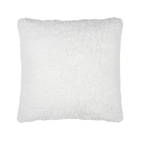 Quadratisches Kissen Schaffelloptik (45 x 45 cm) Grignon Cremeweiß