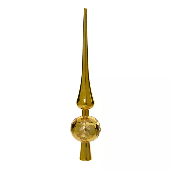 Copa para árbol Hoja brillante Oro claro