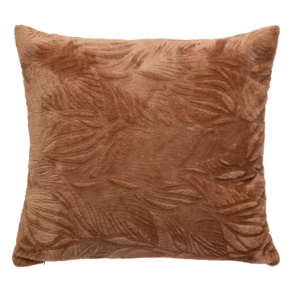 Coussin carré flanelle (40 x 40 cm) Ryo Marron