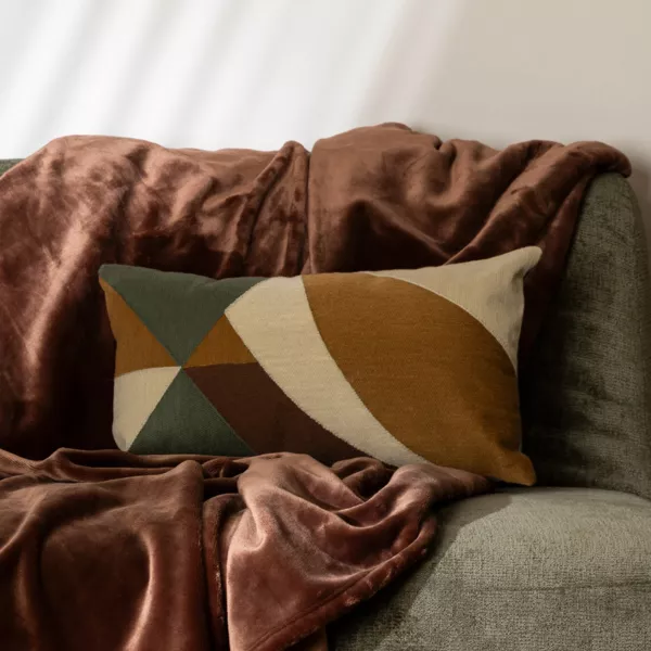Coussin rectangulaire brodé (30 x 50 cm) Harry Multicolore