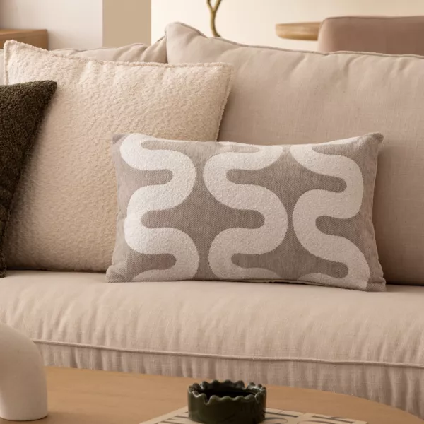 Rechthoekige kussenhoes (30 x 50 cm) Jeni Beige