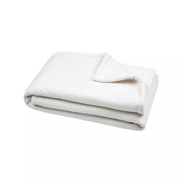 Zachte plaid (130 x 160 cm) Clayton Crèmewit