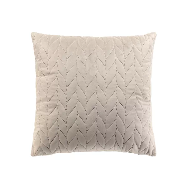Housse de coussin carrée velours (40 x 40 cm) Daisy Taupe