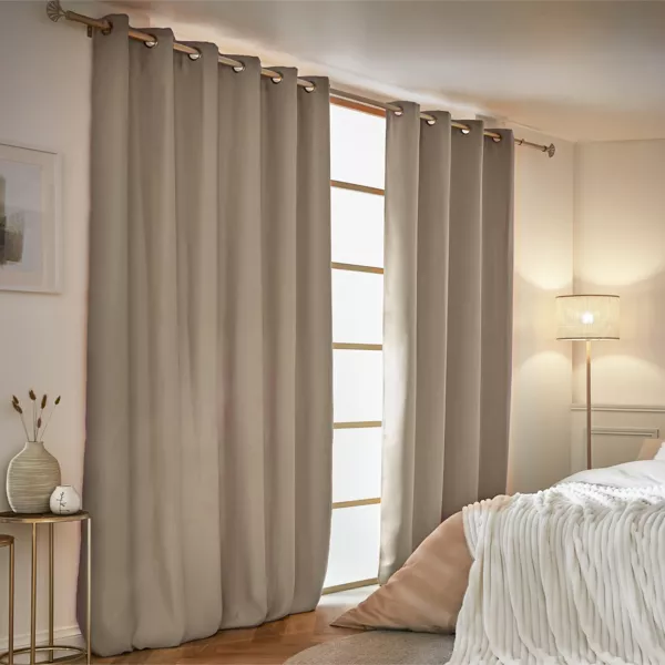 Termisk mrklgningsgardin (180 x 260 cm) Calore Taupe
