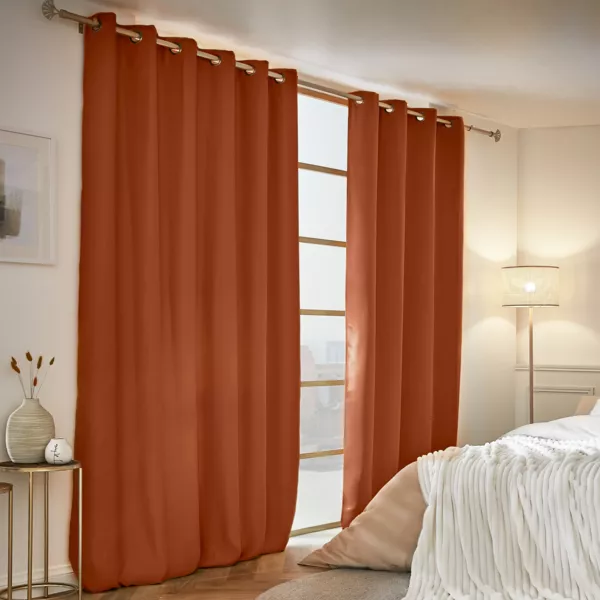 Termisk mrklgningsgardin (180 x 260 cm) Calore Terracotta