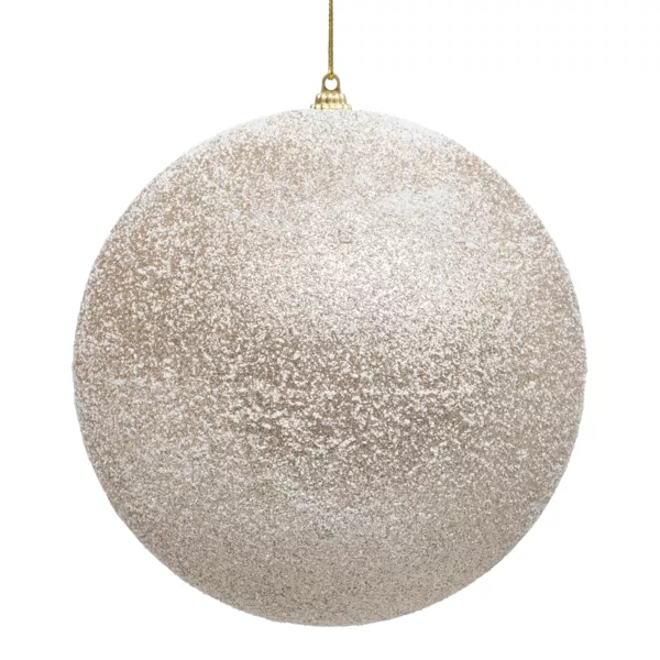 Boule de Noël (D150 mm) Féerie Champagne enneigé