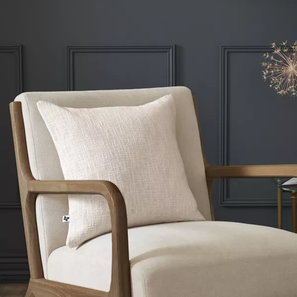 Vierkant katoenen kussen (45 x 45 cm) Sixtine Beige