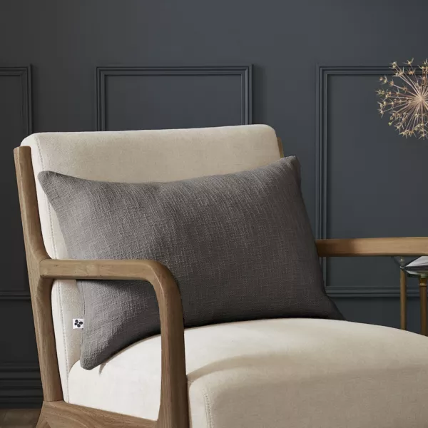 Cojín rectangular algodón (40 x 60 cm) Sixtine Gris oscuro 