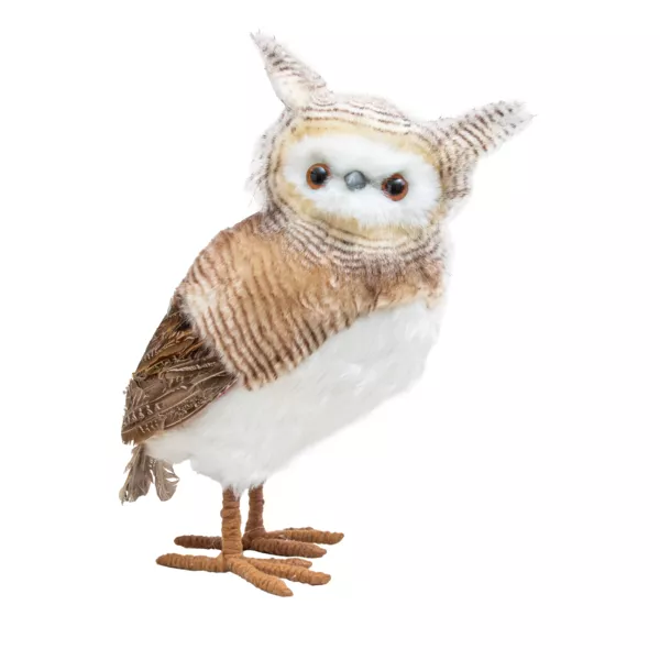 B�ho de Navidad para colocar (H49 cm) Pepino con plumaje beige