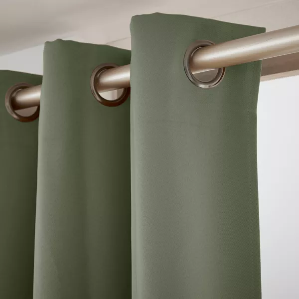 Rideau obscurcissant (140 x 260 cm) Dark Vert kaki