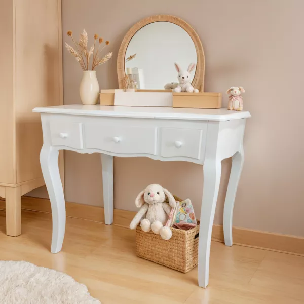 Tocador  infantil madera (H115 cm) Romy Blanco
