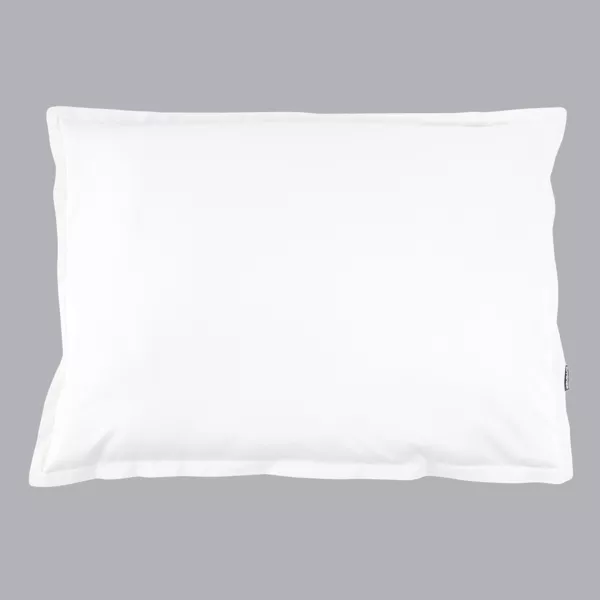 Taie d'oreiller rectangulaire percale de coton (50 x 80 cm) Cali Blanc