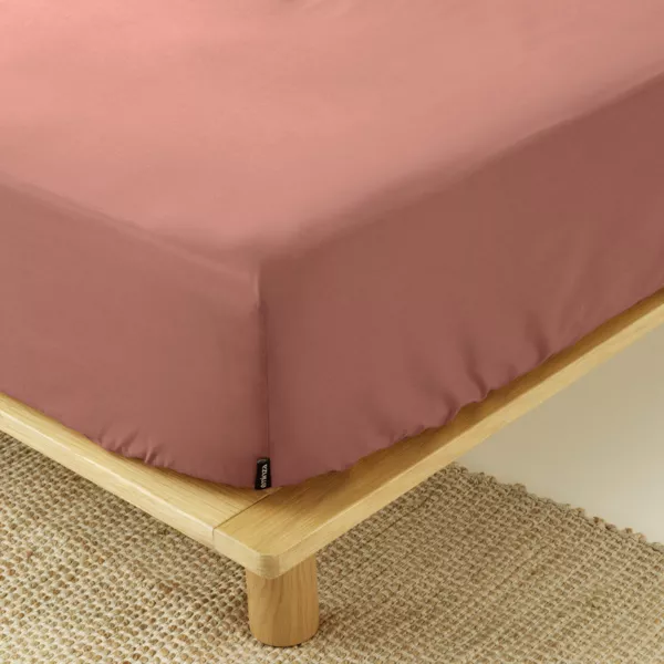 Hoeslaken percal katoen (90 x 200 cm) Cali Roze