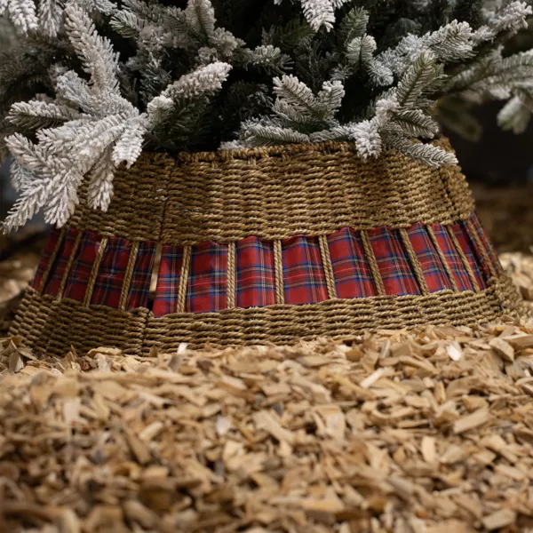Cubre pie de árbol (D70 cm) Tartán escocés