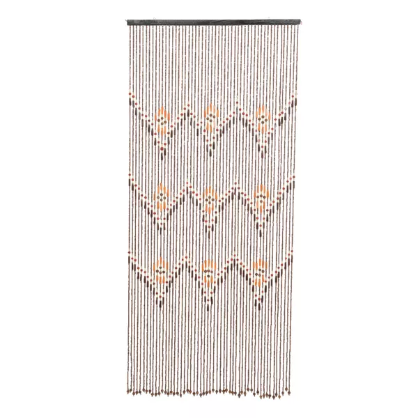 Rideau de porte perles bambou (90 x 200 cm) Silver Marron