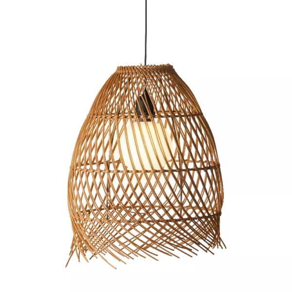 Suspensi�n solar LED para jard�n (D28 cm) Tropical Marr�n