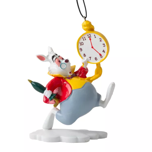 Suspension de Noël Disney (H7 cm) Le lapin d'Alice au pays des merveilles