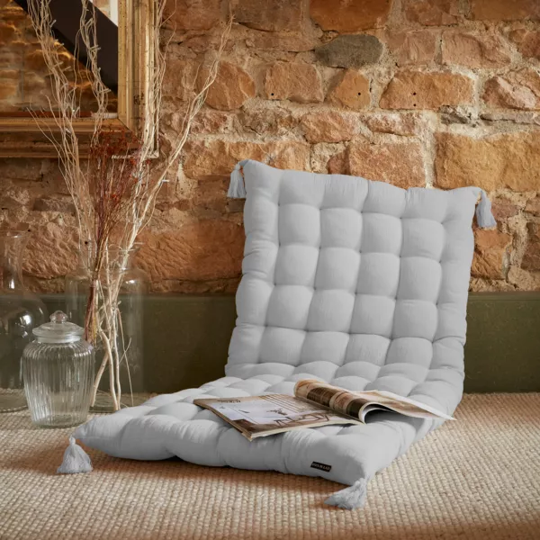 Matelas de sol gaze de coton (60 x 120 cm) Gaïa Gris nuage