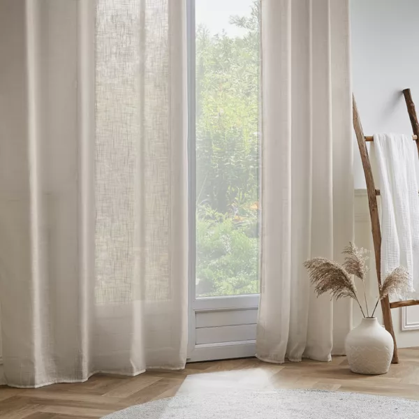 Voilage œillets effet lin (140 x 280 cm) Robin Beige