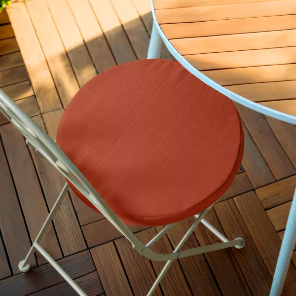 Cojín de silla exterior redondo (40 cm) Sunset Terracota