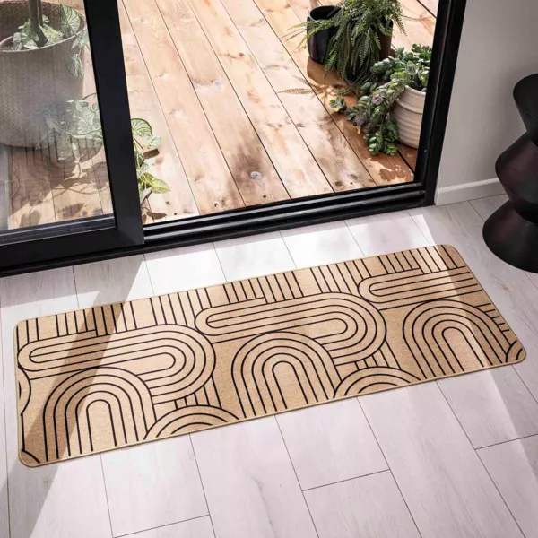 Antislip geweven tapijt (45 x 120 cm) Modul Zwart