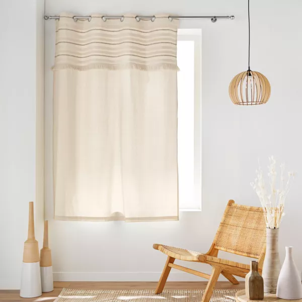 Rideau coton (140 x 180 cm) Atlas Beige