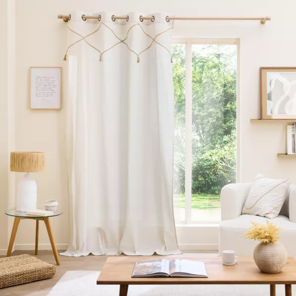 Rideau polycoton (140 x 240 cm) Lacia Beige