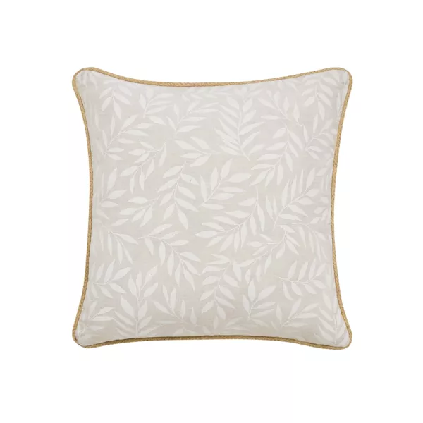 Cojín cuadrado de tela de algodón (45 x 45 cm) Naya Beige