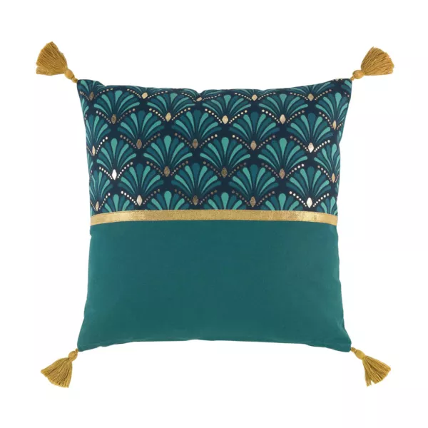 Coussin carré coton (40 x 40 cm) Artchic Bleu