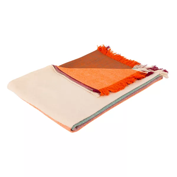 Jeté de lit coton (130 x 180 cm) Madras Multicolore