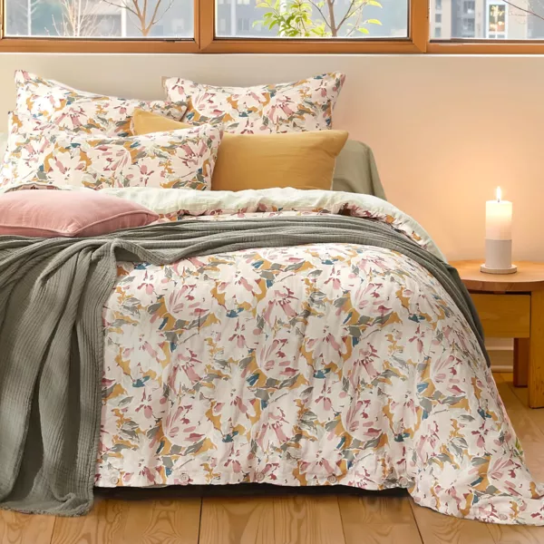 Housse de couette gaze de coton (140 x 200 cm) April Multicolore